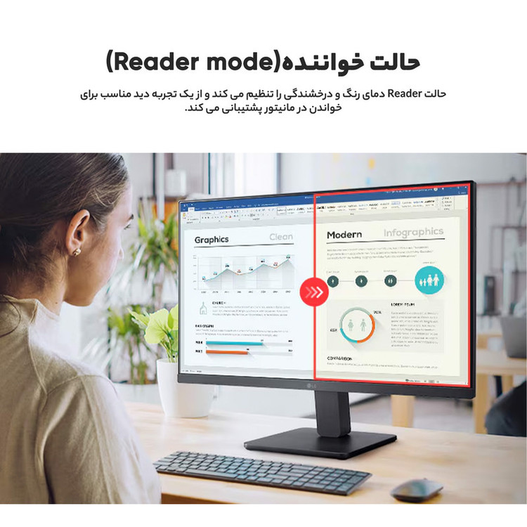 مانیتور 21.45 اینچ ال جی مدل 22MR410-B