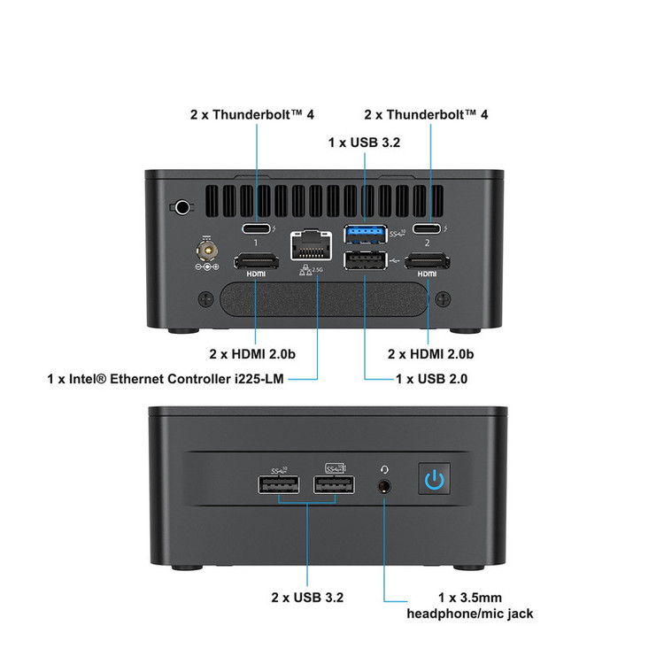 کامپیوتر کوچک اینتل مدل NUC12WSHi5 16-512